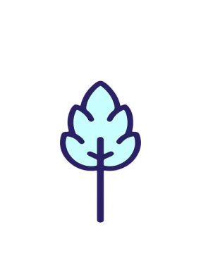 renkli yaprak illüstrasyonunun hareketli animasyonu