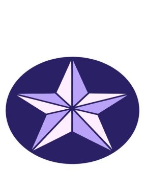 bobbing motion animation of an iconic tattoo style image of a star illustration