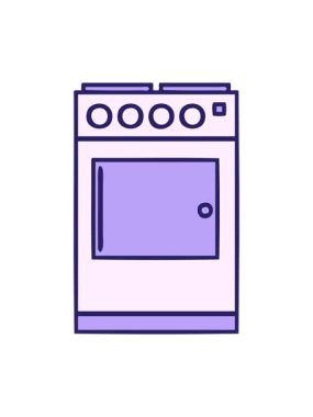 fırın ve fırının sevimli çizgi filminin hareketli animasyonu