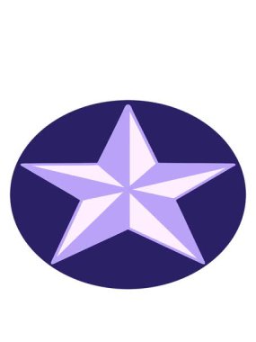 bir yıldız simgesinin ikonik dövme tarzının hareketli animasyonu