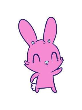 bob ve duraklat tavşan tasarımının animasyonu