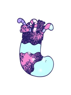 Oyuncak dolu karikatür karalamalarının parıltı etkisi.