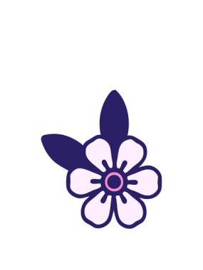 Dövme stili dekoratif çiçek çiziminin animasyonunu genişletiyor