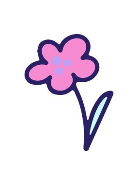 shine light effect animation of cartoon fun flower design