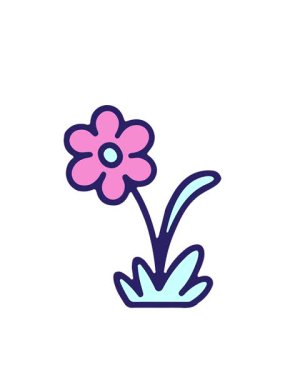 blinking radial lines animation of fun flower design
