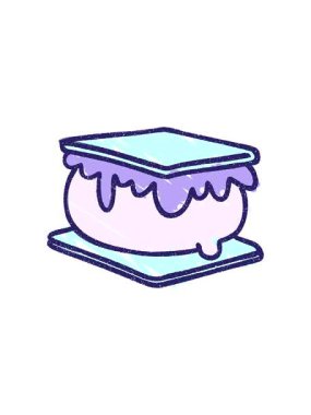 Dikkat çekici Smore Tebeşir Çizimi animasyonu