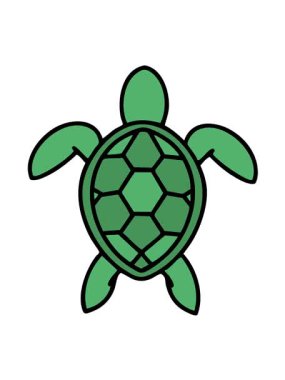 Yukarıdan gösterilen Brezilya kaplumbağasının titreşimli hareketi