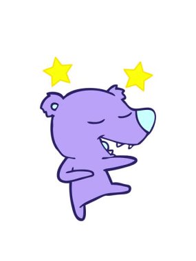 dönen yıldızlar çizgi film karikatürlerinin animasyonu