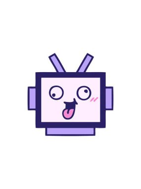 Robot kafanın yıldız patlaması etkisi animasyonu