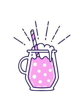 Geleneksel dövme stili zencefilli biranın neon ışığı animasyonu