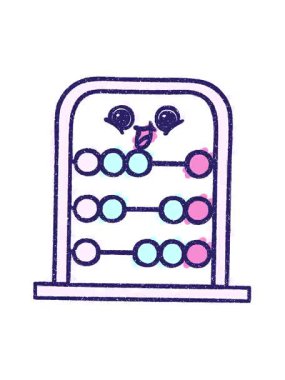 Abacus Tebeşir Çiziminin titreşimli hareketi