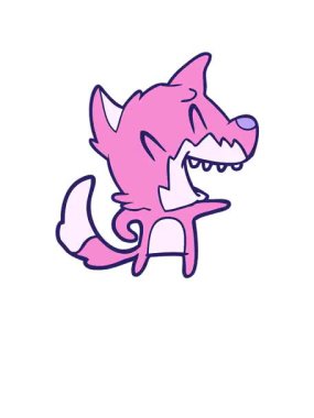 Yüksel ve süzül Gülen tilki çizgi filminin animasyonu