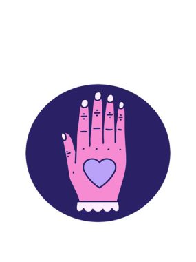 bir el resmi dövme biçiminin animasyonu açılıyor