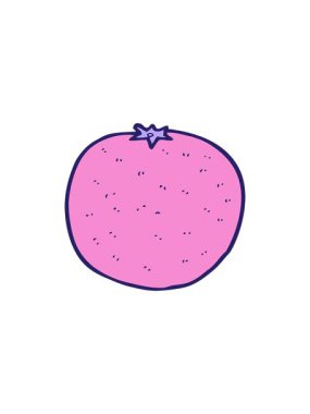 karikatür turuncu resmin yıldız patlaması etkisi animasyonu