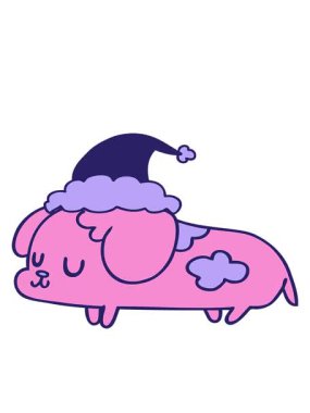 şirin noel yavrusunun hareketli animasyonu