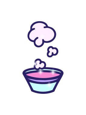 Basit bir Japon sıcak sake bardağı tasarımının ışıltı etkisi.