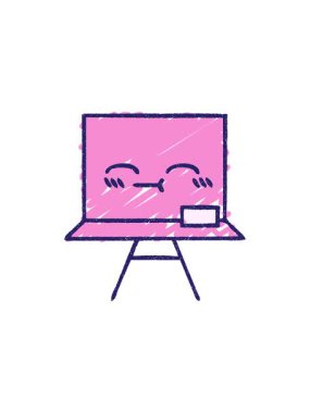 Kara Tahta Tebeşir Çiziminin bölünme etkisi canlandırması