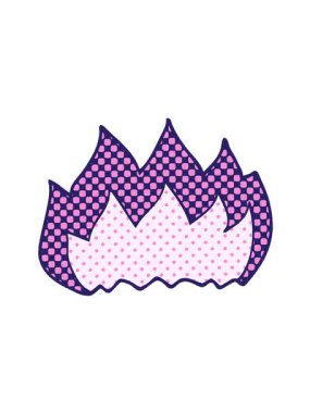 jiggle motion animation of cartoon doodle hot flame