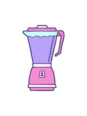 Bir çizgi film yemek işlemcisinin canlandırma efektini göster