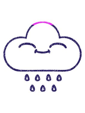 Yağmur Bulutu Kömür Çiziminin animasyonunu güçlendir