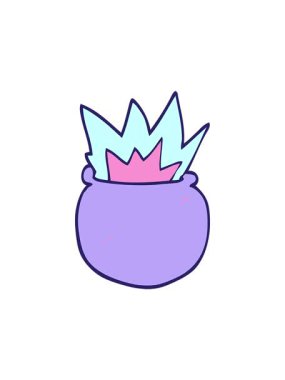 Dikkat çekici karikatür hareketli kazan animasyonu