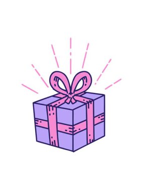 Dövme stili Noel hediyesinin resimlerinin basınçlı animasyonu