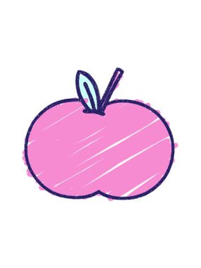 vibrating motion animation of Apple Drawing