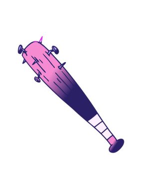 Elle çizilmiş çizgi film karakteri çivili yarasanın animasyonunu aç.