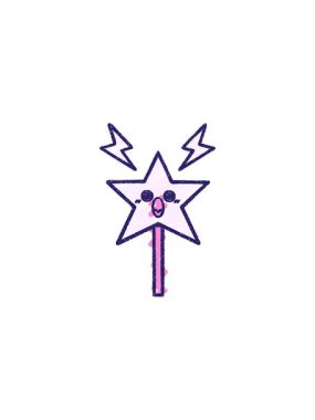 Sihirli değnek çiziminin göz alıcı satış animasyonu