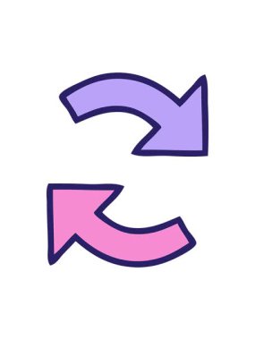 Bir yön okunun sevimli çizgi filminin hareketli animasyonu