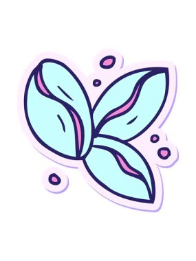 El çizimi karikatür karikatürü üç kahve çekirdeğini salla ve duraklat