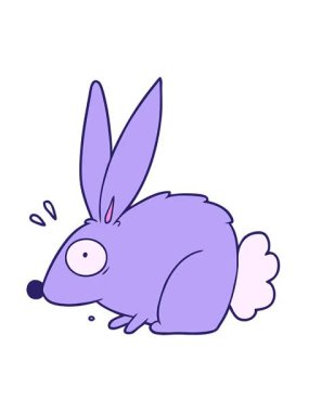 Korkmuş tavşanın titreşimli animasyonu