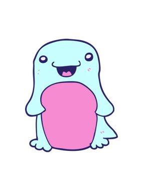 karikatür penguen görüntüsünün animasyonunu bob ve duraklat