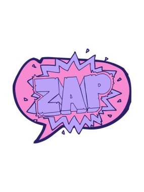 Mutlu serbest konuşma baloncuğu çizgi film zap patlama işaretinin animasyonunu başlat