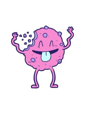 pixelize efekt animasyonu kurabiye çizgi filmi