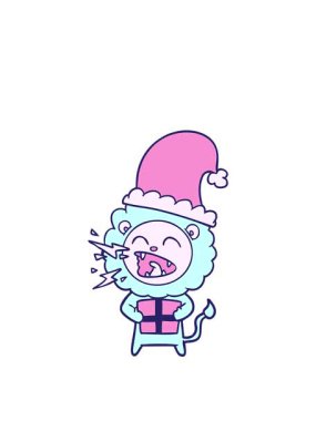 Çizgi film kükreyen aslanının animasyonunu hediyeyle genişletiyor.