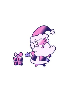 Bir çizgi film Noel Baba 'sının bugünle olan bölünme etkisi.