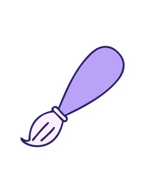 Bir fırça karikatürünün dönen hareketli animasyonu