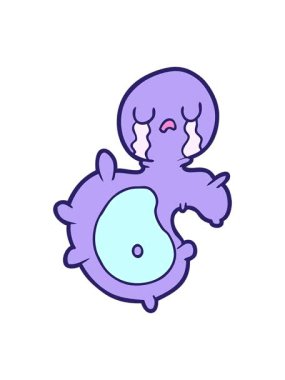 shine light effect animation of drawing of germ