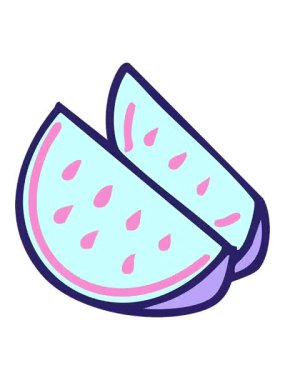 Brezilya karpuzu dilimlerinin titreyen animasyonu