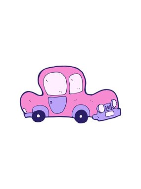 araba karikatürünün basınçlı canlandırması