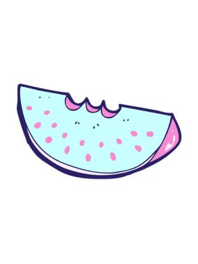 Karpuz diliminin titreşimli animasyonu