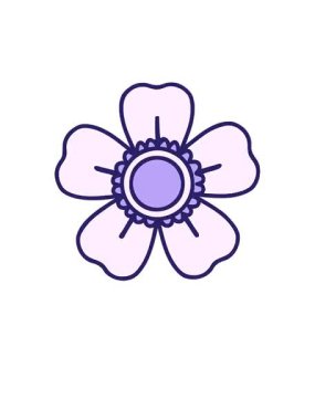 Kalkıp yüzen cesur çiçek çizgi filminin animasyonu