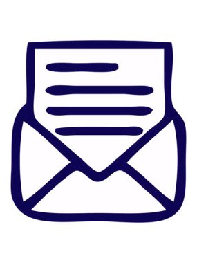 Sevimli bir mektup ve zarfın neon ışık efekti animasyonu