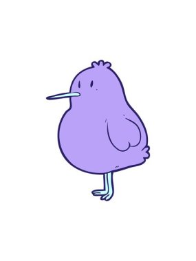 Kivi kuşunun dikkat çekici animasyonu.