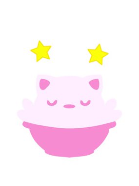 dönen yıldızlar sevimli kedi pudinginin animasyonu