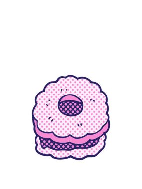 Çizgi filmin animasyonunu genişletiyorum. Çizgi film pijamalı bisküvi.