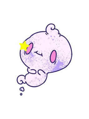 Parıldayan yıldızlar, Kawai sevimli hayaletinin animasyonunu etkiler.