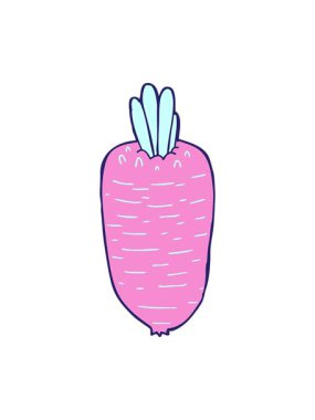 Çizgi film sebzelerinin parlak ışık efektleri