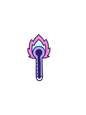 Bir cam termometrenin yatay titreşimli animasyonu